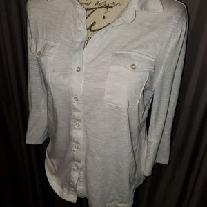 Mesh + Lace quarter sleeve top